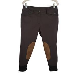 R.J. Classics Gulf Front Zip Breech Equestrian Riding Pant Sz 30 Gray Graphite